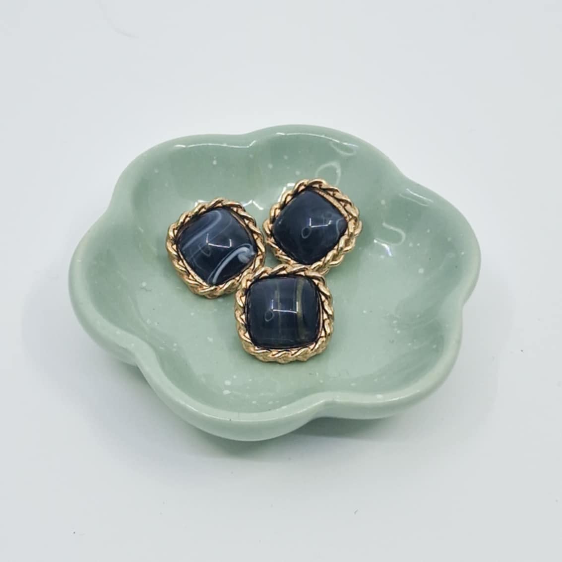 Firkantet marmorknapp