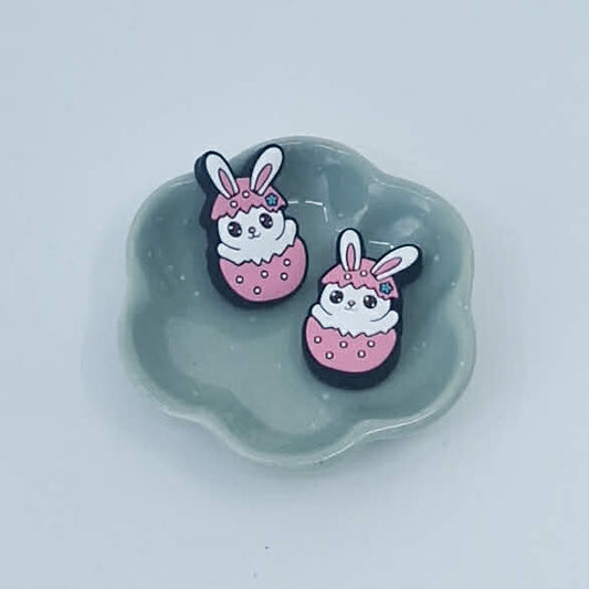 Påskehare med rosa egg