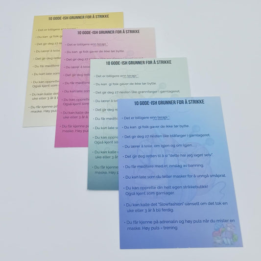 10 gode-ish grunner for å strikke