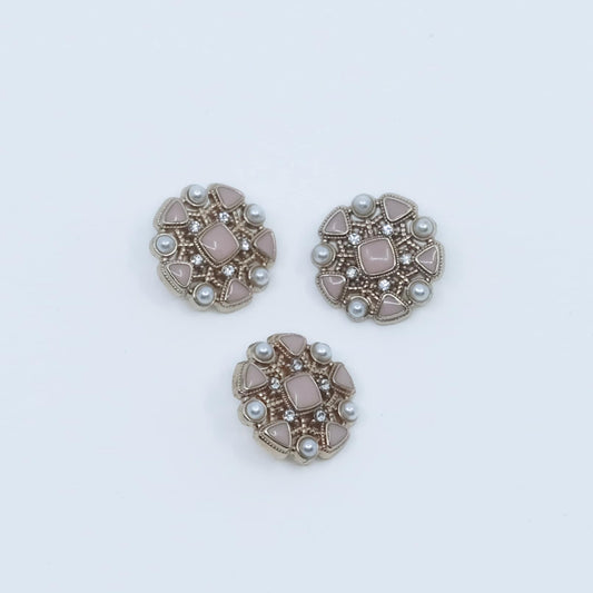 Pastellrosa med små perler