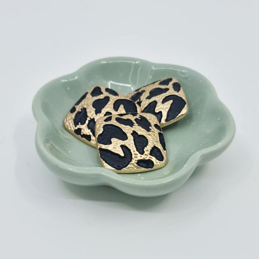 Leopardmønstret knapp